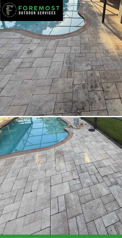 Paver Soft Wash Cleaning